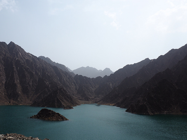 Hatta Mountain Dam Beautiful View