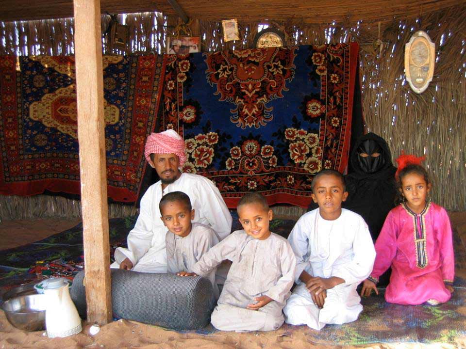 Bedouin Family Living in the UAE