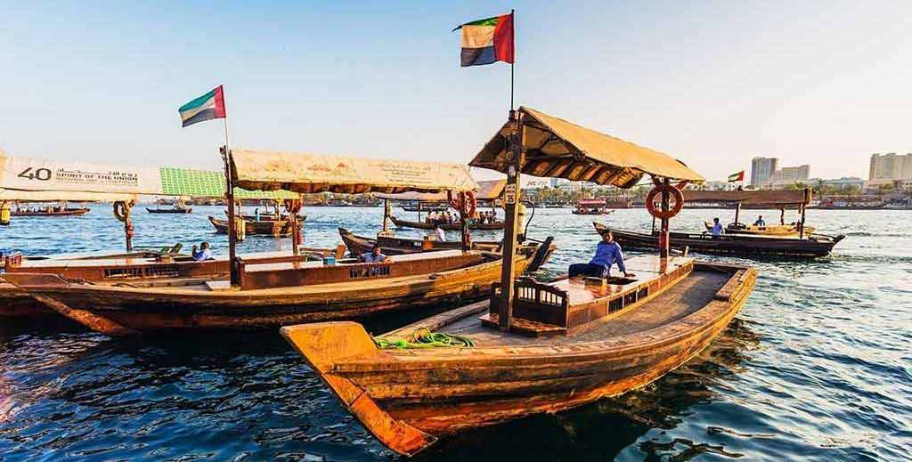 Traditional abra in Dubai Creek