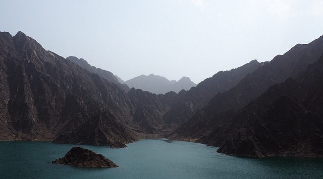 Hatta Mountain Dam Beautiful View