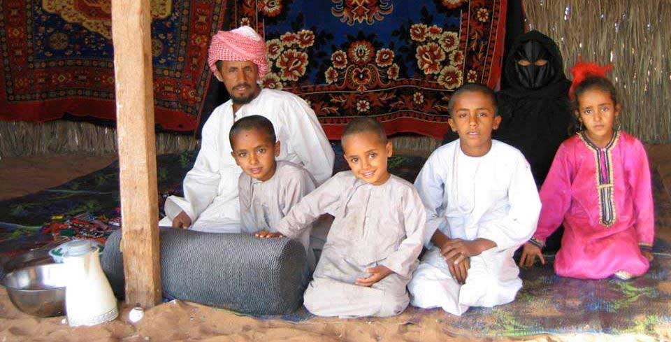 Bedouin Family Living in the UAE
