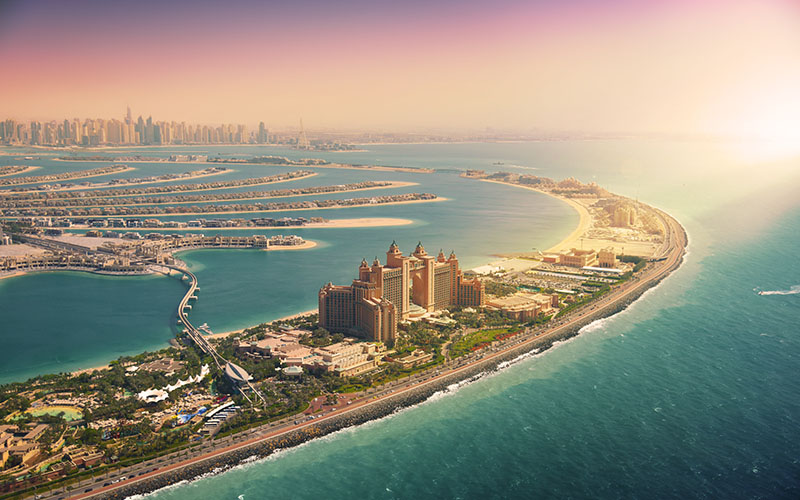 Sunset at The Palm Jumeirah