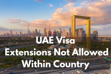 UAE Visa Extensions Not Allowed Within Country