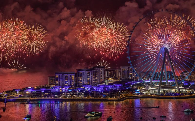 Bluewaters Island fireworks