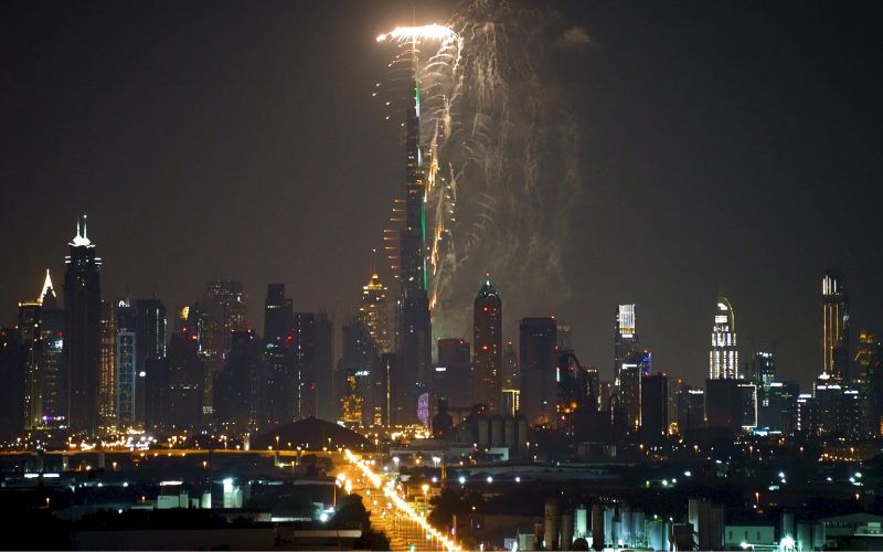 Burj Khalifa fireworks