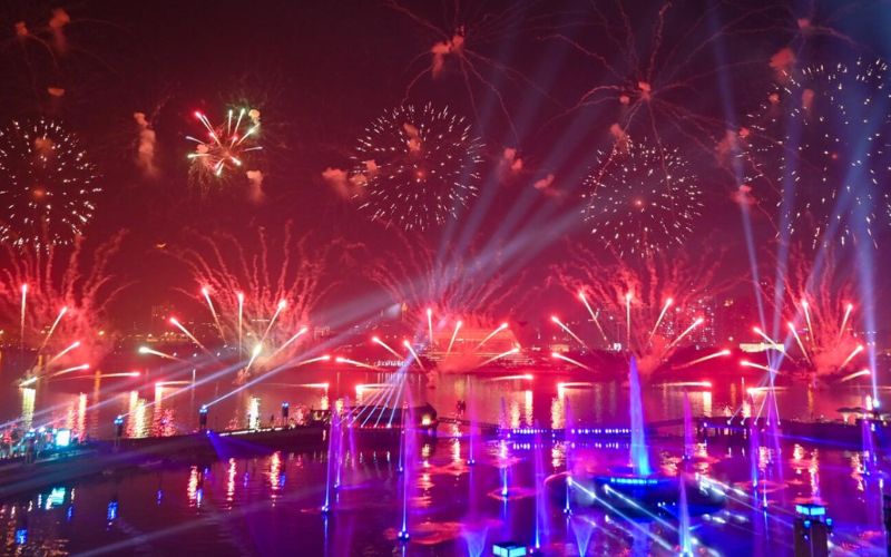 Dubai City Mall Fireworks